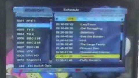 How to use the EPG & Info buttons on Edision Argus Mini Satellite Combo Receiver