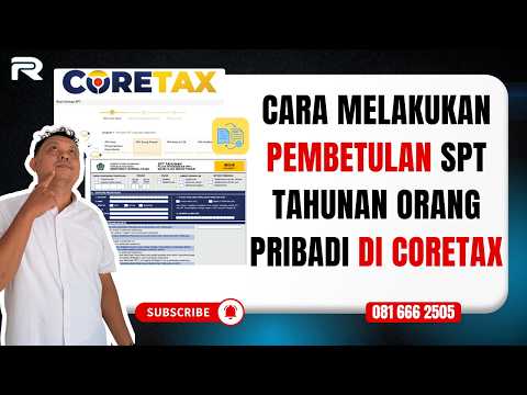 Cara Melakukan Pembetulan SPT Tahunan Orang Pribadi di Coretax #rudikonsultan #pembetulanspt