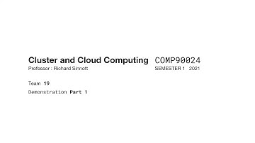 TEAM 19 COMP90024 Assignment 2 Part 1 SEM 1 2021