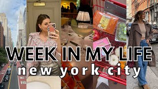 WEEK IN MY LIFE IN NYC | working in fashion, gathering life, & hanging with friends