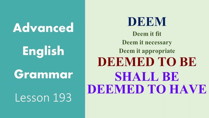 Deem Meaning What Is Deem What Does Deem Mean 51 OFF deem-meaning-what-is-deem-what-does-deem-mean-51-off