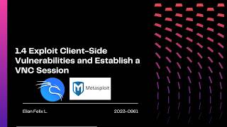 1.4 Exploit Client-Side Vulnerabilities and Establish a VNC Session
