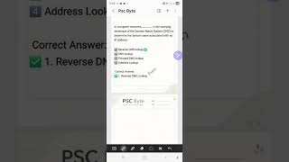 🎯 Computer Networks MCQ | Reverse DNS Lookup Explained