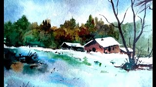 scenery painting simple paint