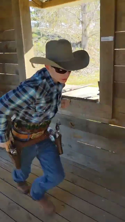Fastest gun in the west 🔥|   @theleveractionkid ​