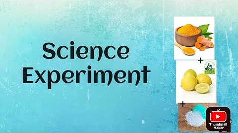 Science Experiment| Educational Videos|. Turmeric+ Detergent+ Lemon=?? | #science #experiment