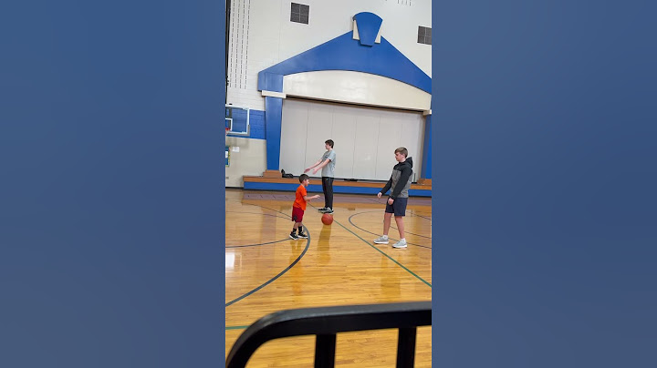 Basketball practice before the game . First Grader