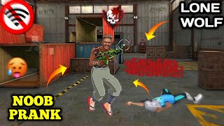 Noob Prank Lone Wolf Free Fire Lone Wolf Gameplay Laka Gaming Noob Prank Lone Wolf
