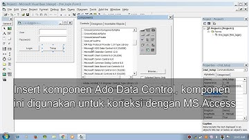 Tutorial Visual Basic 6 0 - Cara login dengan database Microsoft Access