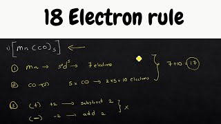 what is the 18 electron rule? / how to calculate it?