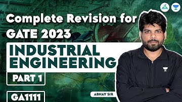 Complete revision for gate 2023Industrial engineering | Part-01 | Abhay Sir