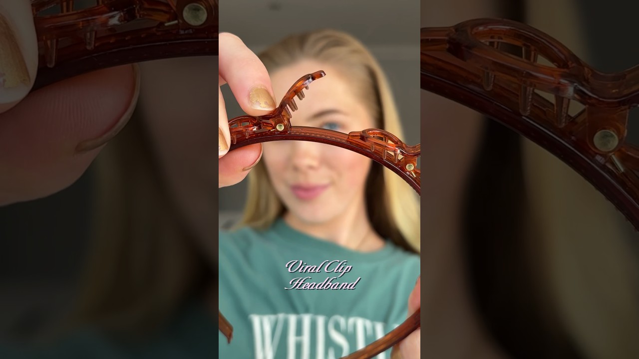 testing the viral 00’s clip headband! ✨💇🏼‍♀️  