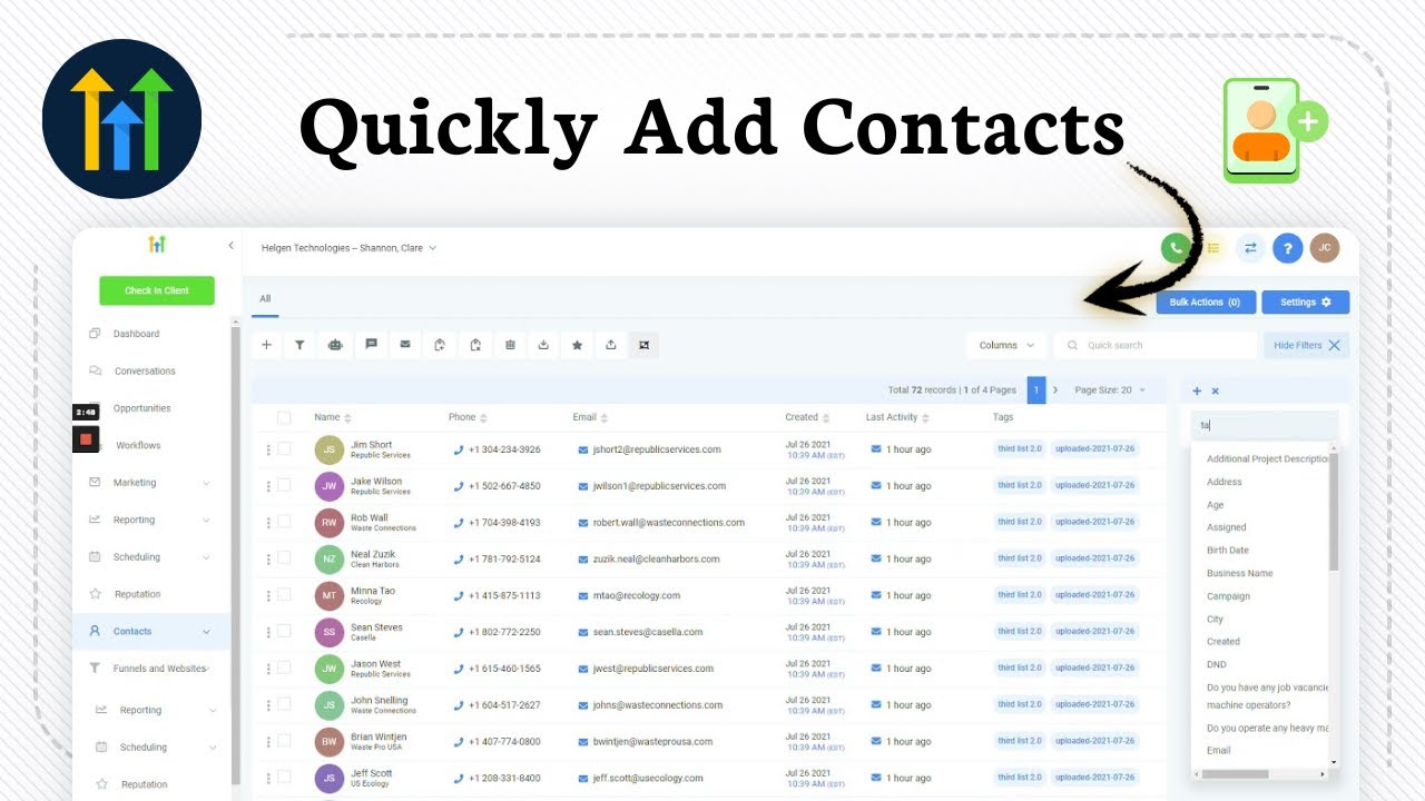 How to add new contact in GoHighLevel (Easy Management) - YouTube