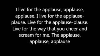 Lady Gaga - Applause - Lyrics (Chipmunks Version)