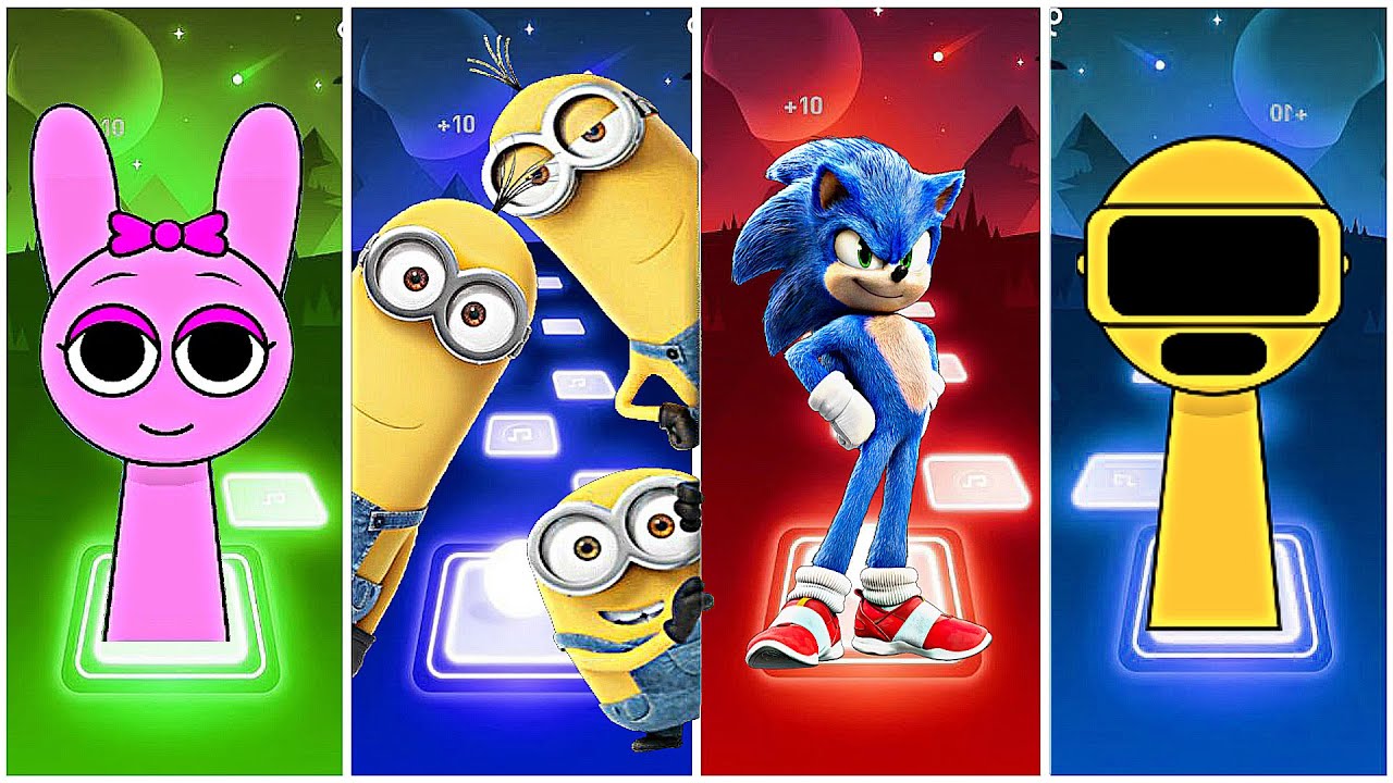 Tiles Hop | Tiles Hop Gameplay| Coffin Dance version |Coffin Dance meets|Cartoon Characters!|