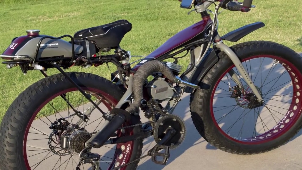 Custom Motorized Fat Bike With Jackshaft Kit Explained - YouTube