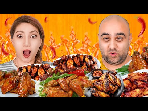 مگا چالش بال کبابی تند 10 کیلو بال کبابی تند