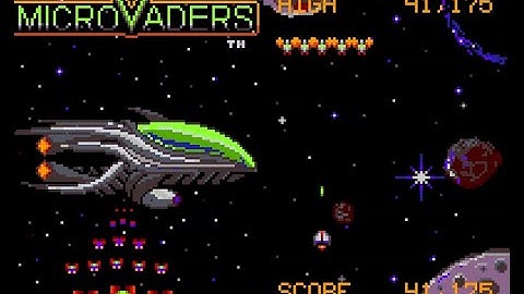 Microvaders (Atari Lynx) - 40 level run