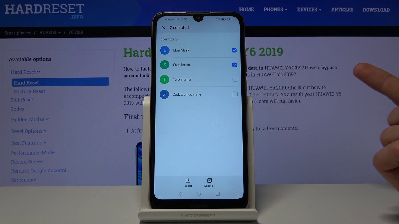 How to Copy Contacts From SIM Card to Huawei Y6 2019 Copy Contact