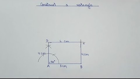 How To Construct Rectangle By The Compass||By The master maths||