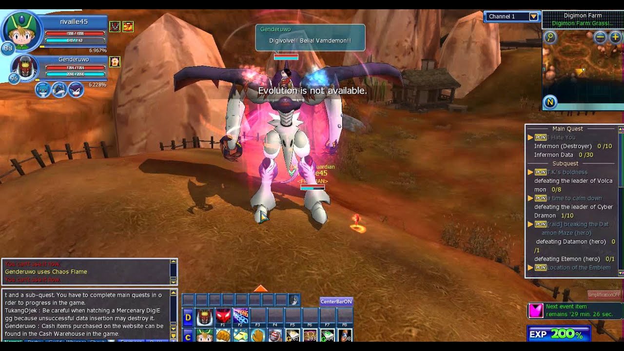 sorry paragon [DMO] The longest skill digimon attack - Maloo Myotismon