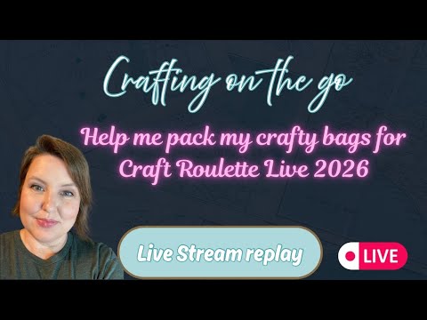 Gathering and preparing supplies to craft on the go for @craftroulette