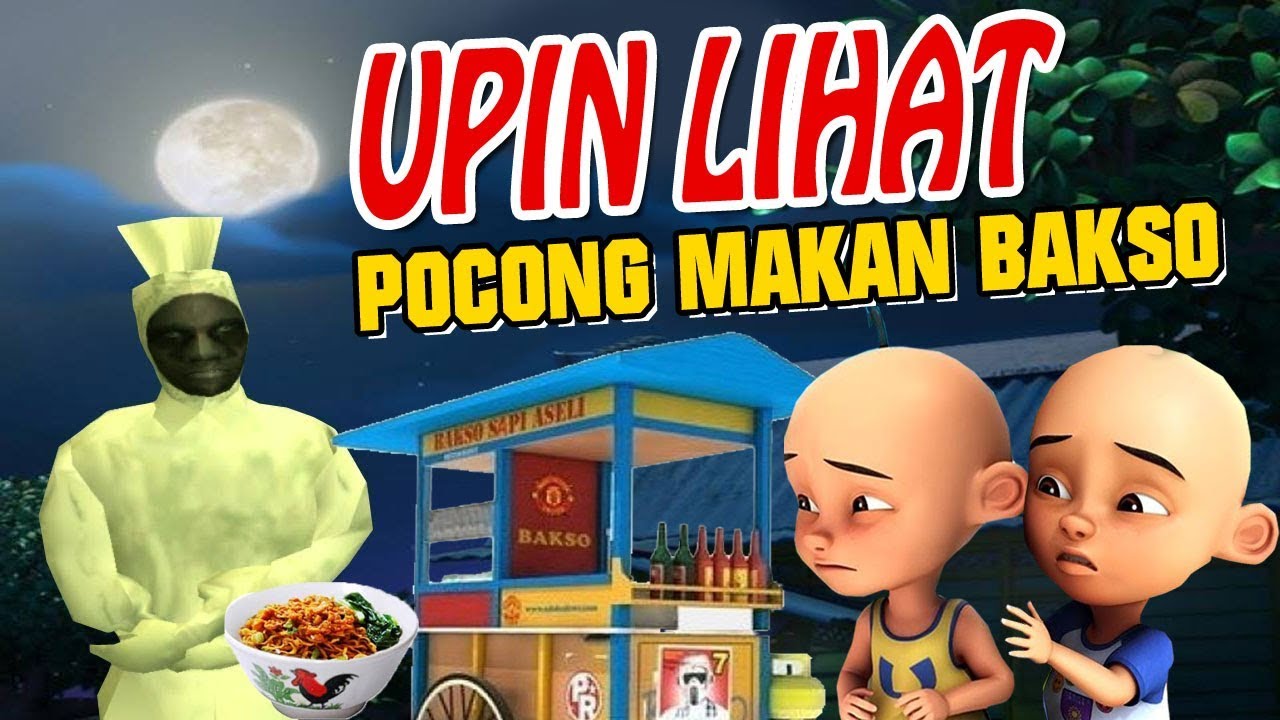 Upin Ipin Lihat Pocong Makan Bakso Gta Lucu Youtube