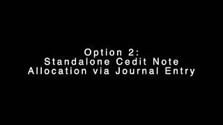 ERPNext - Credit / Debit Note Allocation via JV - Webinar