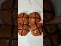 Full Chocolate hot cross buns made with Brioche for a French twist.
