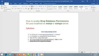 Drop Database Statements are Disabled by Lokesh Shakya Profile
