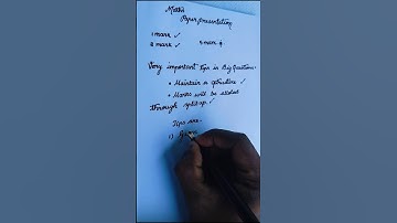 Paper Presentation Tips - Maths | Board Exams | Tamil Handwriting Tips | Tamil Handwriting | Tamil