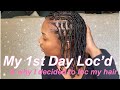 STARTER LOCS ON MEDIUM LENGTH HAIR | Starter locs for women!