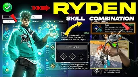 Ryden character combination 2025 | Best character combination in Free Fire | Ryden Ability 2025