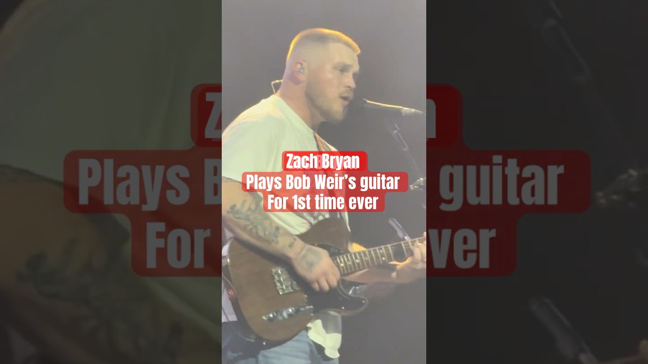 Zach Bryan Plays Bob Weir&rsquo;s Guitar for 1st time ever in San Francisco!
