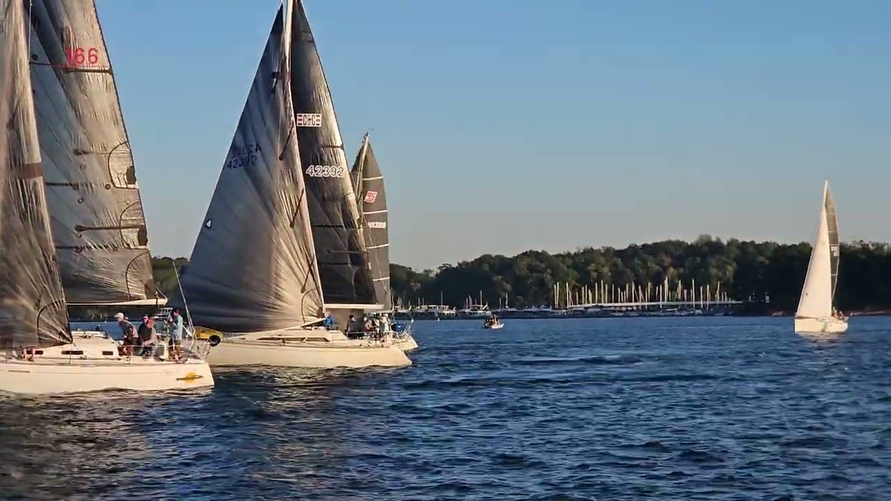 Lake Lanier Sailing Club Keelboat Fleet Mid PHRF Starting race. October 1, 2025 @chrisflynn2800
