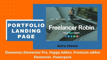 elementor portfolio website bangla tutorial | personal portfolio website bangla tutorial