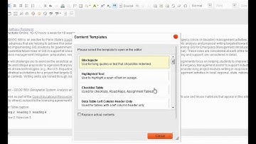 Content Templates on the Drupal Toolbar