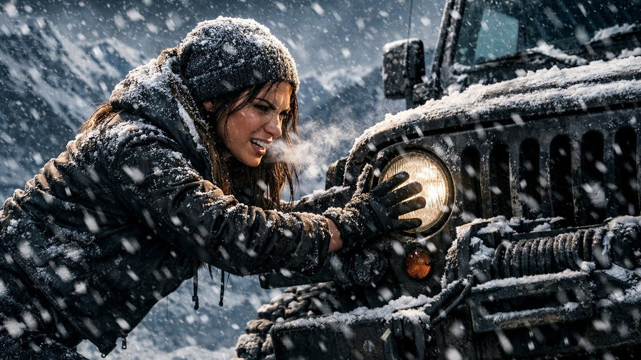 -30°C Cold Start ❄️ Jeep Struggles to Wake Up in Snowstorm