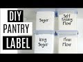 BUDGET PANTRY ORGANIZATION | DIY PANTRY LABEL HACK | HOW TO MAKE CLEAR STICKER LABELS ON A BUDGET