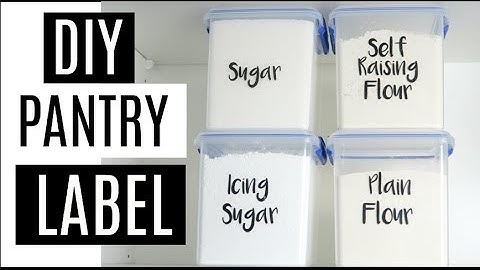 BUDGET PANTRY ORGANIZATION | DIY PANTRY LABEL HACK | HOW TO MAKE CLEAR STICKER LABELS ON A BUDGET