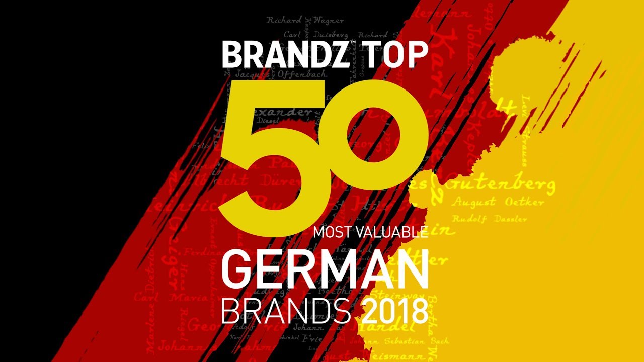 BrandZ Top50 Most Valuable German 2018 | Countdown - YouTube