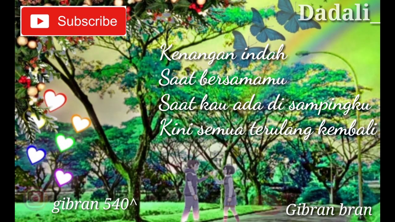 Dadali_Cinta yang bersemi kembali (lirik lagu) - YouTube