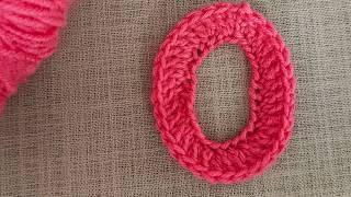 How to crochet alphabet letters | Crochet Letter O | crochet alphabet letters tutorial