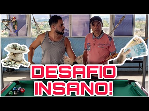 Capa de Bié vs. Coroa da Sinuca – Desafio Insano Valendo 2000 Reais! (Só Uma Mão)