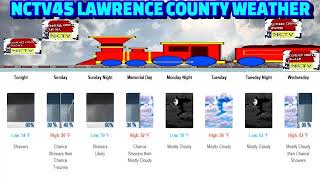 NCTV45 LAWRENCE COUNTY 45 WEATHER SUN MAY 24 2026