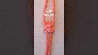 How to tie a triangle knot 📐 #shorts #knot #macrame