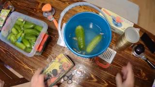 Маринованные огурцы, пошаговый видео рецепт. Маринованные огурцы, пошаговый видео рецепт.