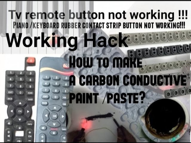 Remote Control Repair Kit Fix Conductive Rubber Keypads on TV, Alarm Fob,  Phone and Music Keyboards REMOTE RESTORE 