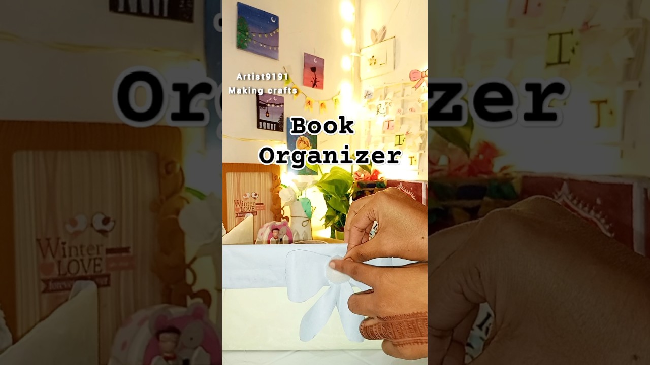 I Made My Own Book Organizer (DIY Bookshelf)Home decor