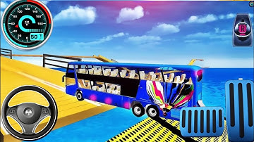 Impossible Bus Stunt Driving 2025 - Mega Ramp Racing Driving Simulator - Android Gameplay #4